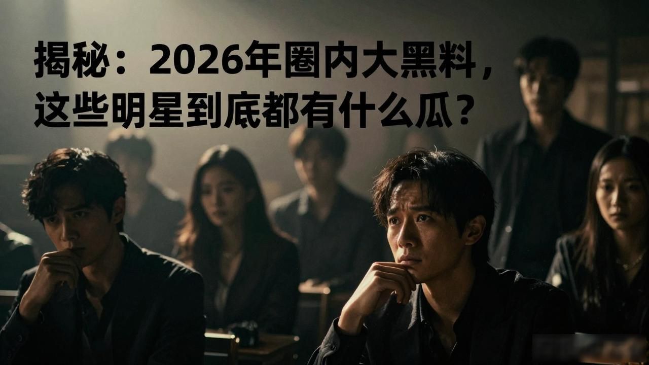 揭秘：2026年圈内大黑料，这些明星到底都有什么瓜？